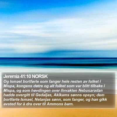 Jeremia 41:10 NORSK Bible Verse Image