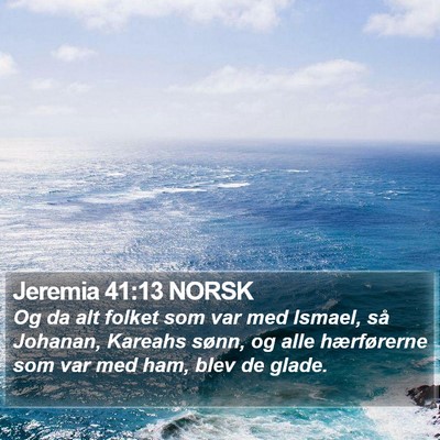 Jeremia 41:13 NORSK Bible Verse Image