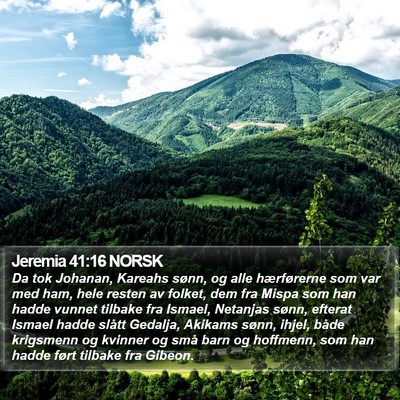 Jeremia 41:16 NORSK Bible Verse Image