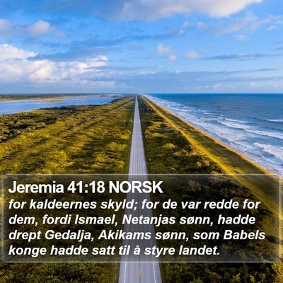 Jeremia 41:18 NORSK Bible Verse Image