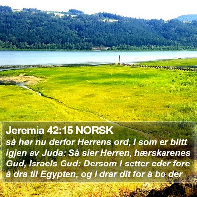 Jeremia 42:15 NORSK Bible Verse Image