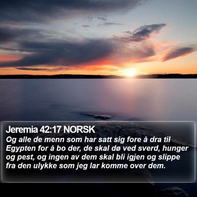 Jeremia 42:17 NORSK Bible Verse Image