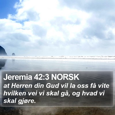 Jeremia 42:3 NORSK Bible Verse Image