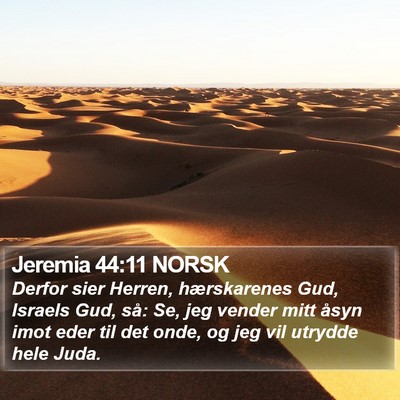 Jeremia 44:11 NORSK Bible Verse Image