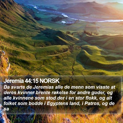 Jeremia 44:15 NORSK Bible Verse Image
