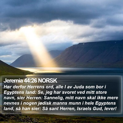 Jeremia 44:26 NORSK Bible Verse Image