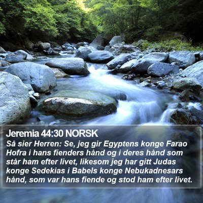Jeremia 44:30 NORSK Bible Verse Image