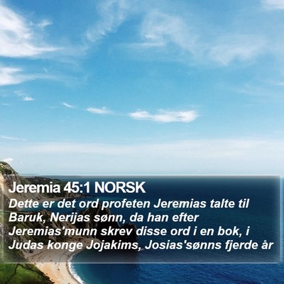 Jeremia 45:1 NORSK Bible Verse Image