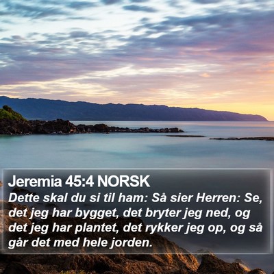 Jeremia 45:4 NORSK Bible Verse Image