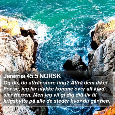Jeremia 45:5 NORSK Bible Verse Image