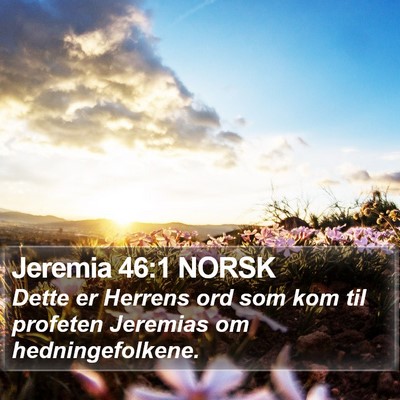 Jeremia 46:1 NORSK Bible Verse Image