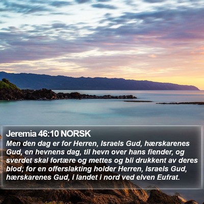 Jeremia 46:10 NORSK Bible Verse Image