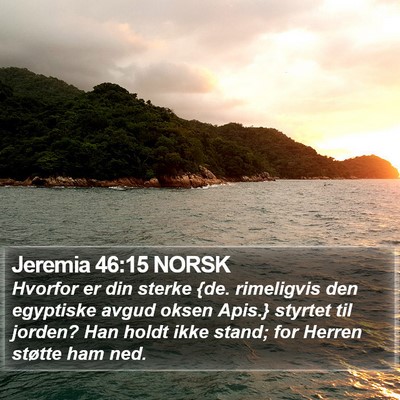 Jeremia 46:15 NORSK Bible Verse Image