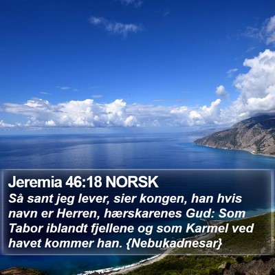 Jeremia 46:18 NORSK Bible Verse Image