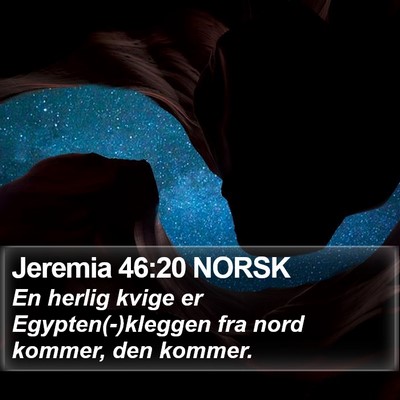 Jeremia 46:20 NORSK Bible Verse Image