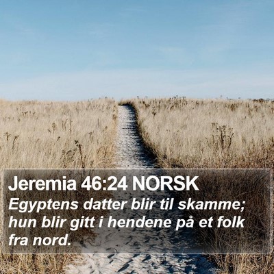 Jeremia 46:24 NORSK Bible Verse Image