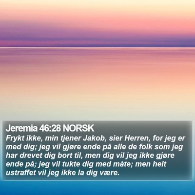 Jeremia 46:28 NORSK Bible Verse Image