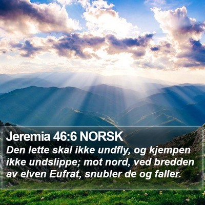 Jeremia 46:6 NORSK Bible Verse Image