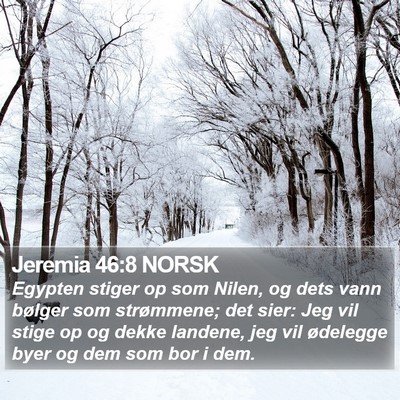 Jeremia 46:8 NORSK Bible Verse Image