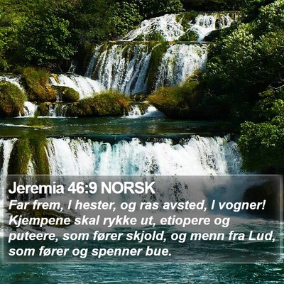 Jeremia 46:9 NORSK Bible Verse Image