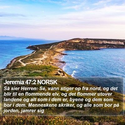 Jeremia 47:2 NORSK Bible Verse Image
