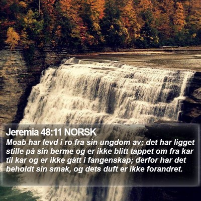 Jeremia 48:11 NORSK Bible Verse Image