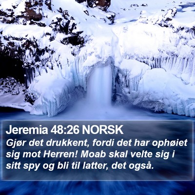 Jeremia 48:26 NORSK Bible Verse Image