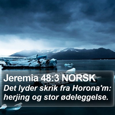 Jeremia 48:3 NORSK Bible Verse Image
