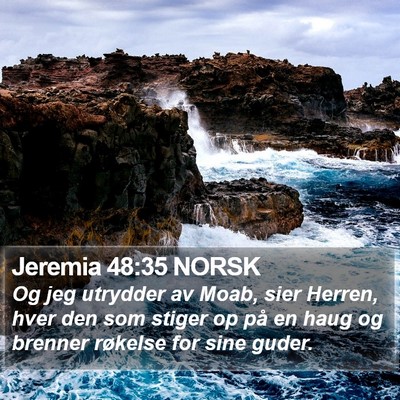 Jeremia 48:35 NORSK Bible Verse Image
