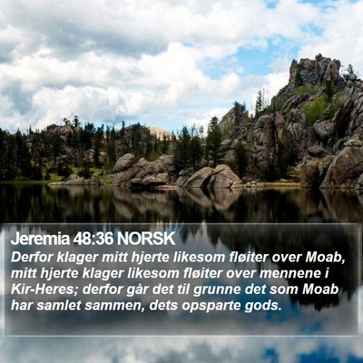 Jeremia 48:36 NORSK Bible Verse Image