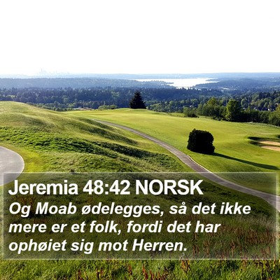 Jeremia 48:42 NORSK Bible Verse Image