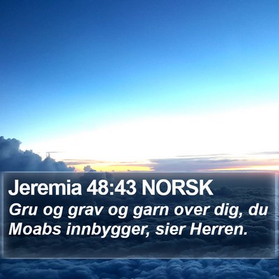 Jeremia 48:43 NORSK Bible Verse Image