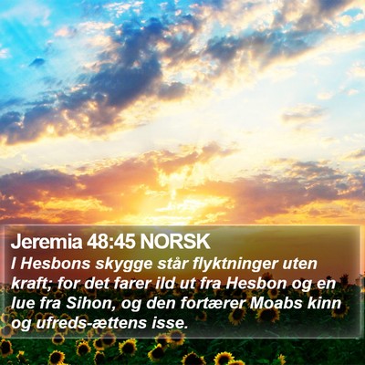 Jeremia 48:45 NORSK Bible Verse Image