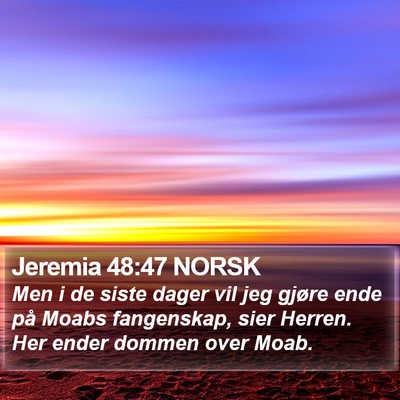 Jeremia 48:47 NORSK Bible Verse Image