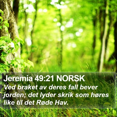 Jeremia 49:21 NORSK Bible Verse Image