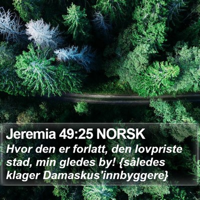 Jeremia 49:25 NORSK Bible Verse Image