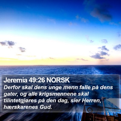 Jeremia 49:26 NORSK Bible Verse Image