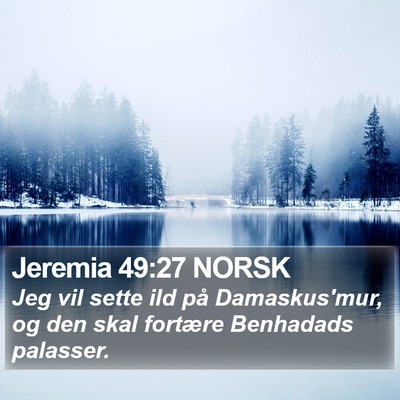 Jeremia 49:27 NORSK Bible Verse Image