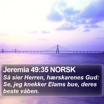Jeremia 49:35 NORSK Bible Verse Image