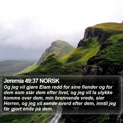 Jeremia 49:37 NORSK Bible Verse Image