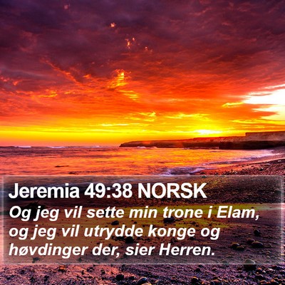 Jeremia 49:38 NORSK Bible Verse Image