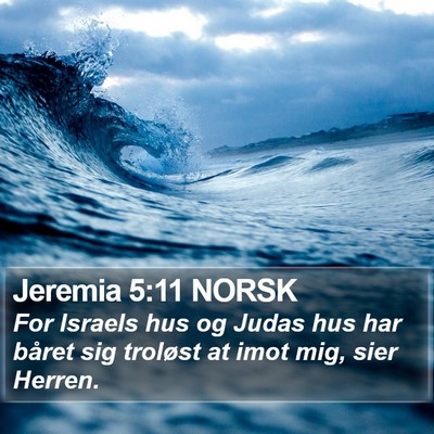 Jeremia 5:11 NORSK Bible Verse Image