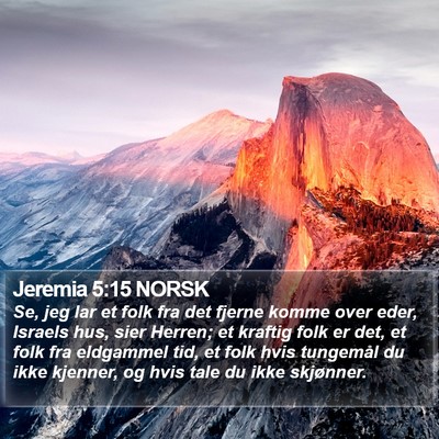 Jeremia 5:15 NORSK Bible Verse Image