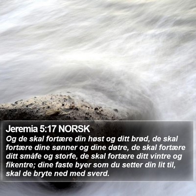 Jeremia 5:17 NORSK Bible Verse Image