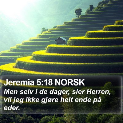 Jeremia 5:18 NORSK Bible Verse Image