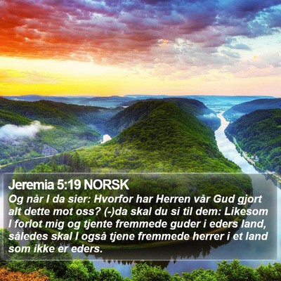 Jeremia 5:19 NORSK Bible Verse Image