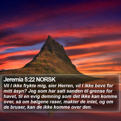Jeremia 5:22 NORSK Bible Verse Image