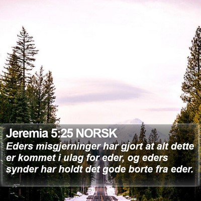 Jeremia 5:25 NORSK Bible Verse Image