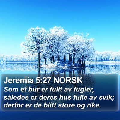 Jeremia 5:27 NORSK Bible Verse Image