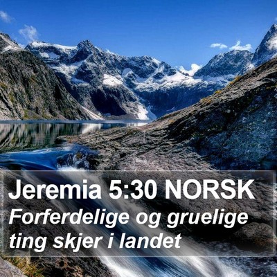 Jeremia 5:30 NORSK Bible Verse Image